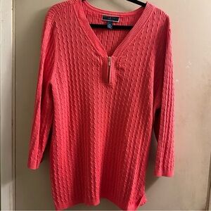 Karen Scott Orange v-neck Sweater, 3x